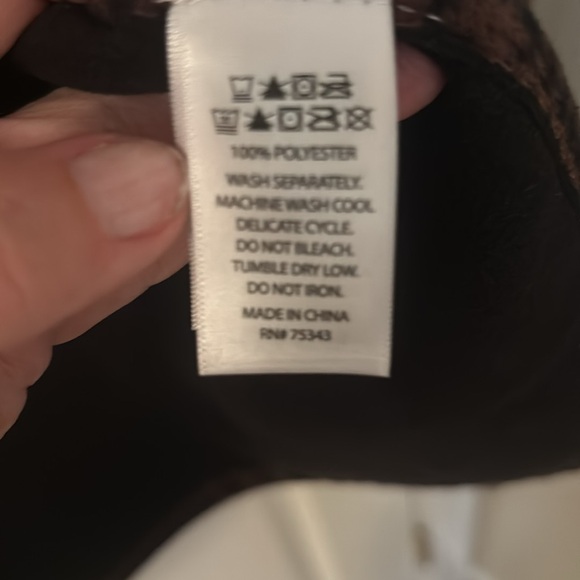 Rachel Roy Plaid Flannel Cape One Size NWT - Picture 6 of 6